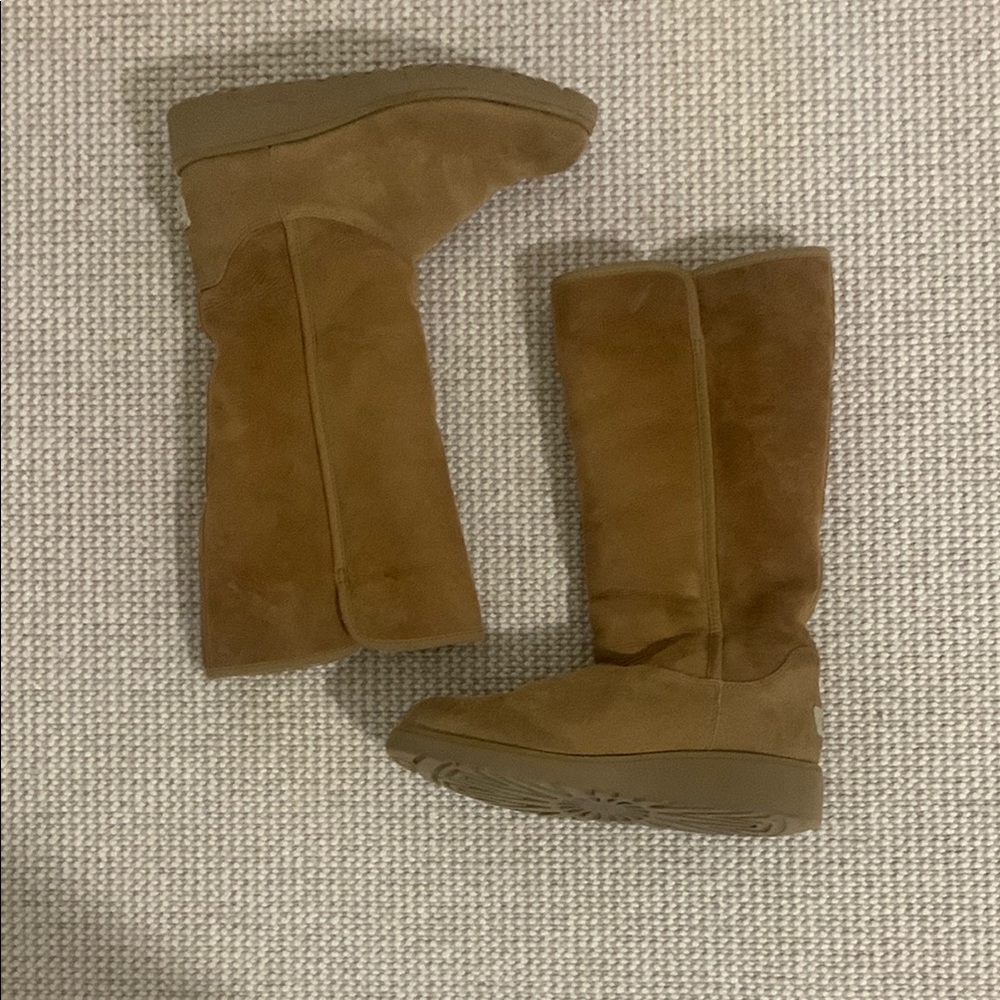 Uggs platform boots knee high